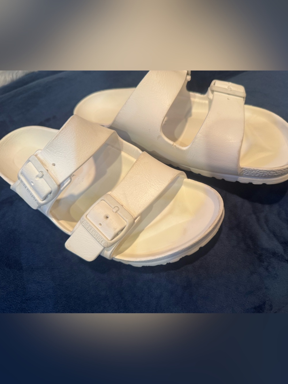 Birkenstock White Double Strap EVA Sandals
